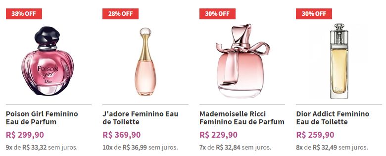 Comprar Perfumes Feminino Importados em Promoção
